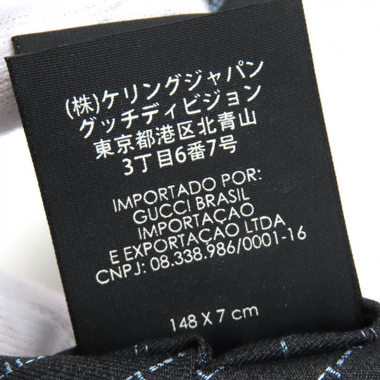 GUCCI tie Main: 100% wool, Lining: 60% cupra, Lining: 40% silk Dark gray mens Used Authentic