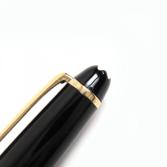 MONTBLANC Ballpoint pen Resin, Gold Plated black Meisterstck Classic mens Used Authentic