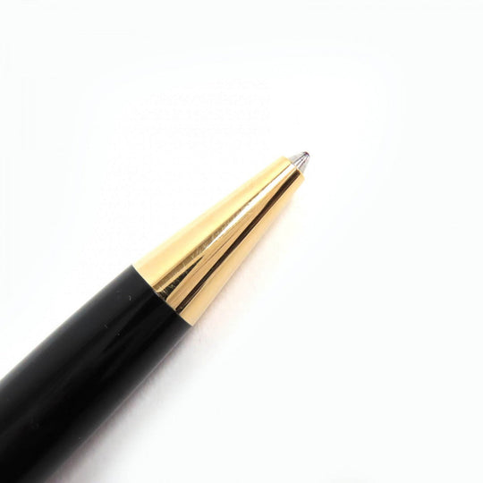 MONTBLANC Ballpoint pen Resin, Gold Plated black Meisterstck Classic mens Used Authentic