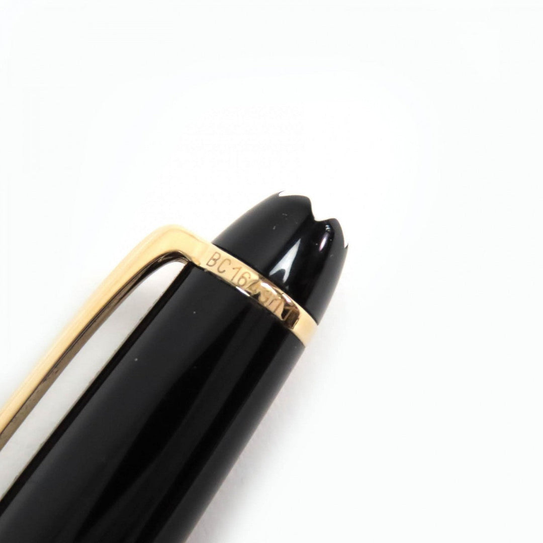 MONTBLANC Ballpoint pen Resin, Gold Plated black Meisterstck Classic mens Used Authentic