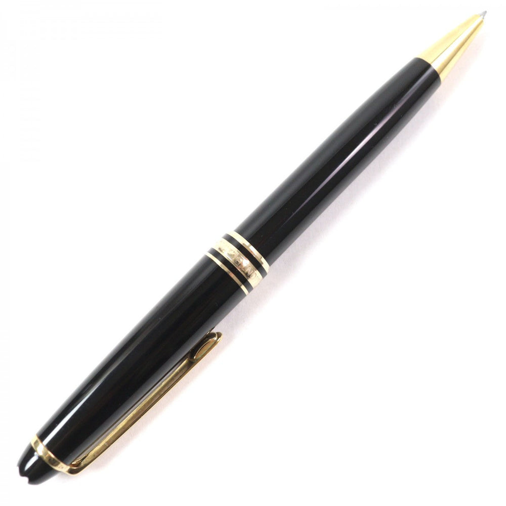 MONTBLANC Ballpoint pen Resin, Gold Plated black Meisterstck Classic mens Used Authentic