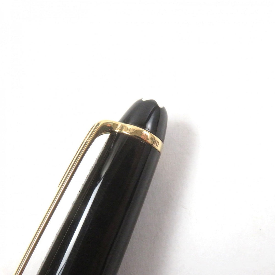 MONTBLANC Ballpoint pen Resin, Gold Plated black Meisterstck Classic mens Used Authentic