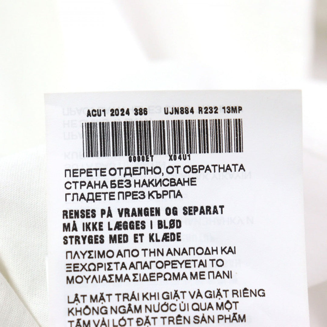 PRADA Short sleeve T-shirt UJN884 Main: 100% cotton white mens XS Used Authentic