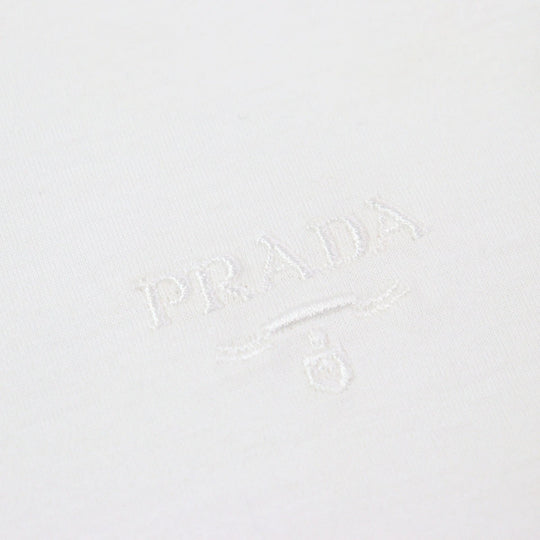 PRADA Short sleeve T-shirt UJN884 Main: 100% cotton white mens XS Used Authentic