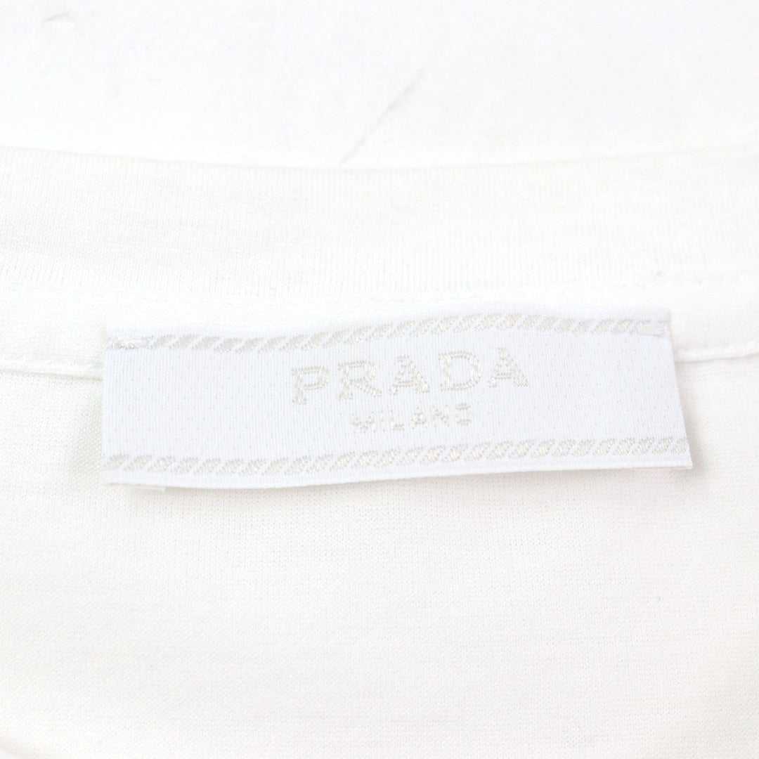 PRADA Short sleeve T-shirt UJN884 Main: 100% cotton white mens XS Used Authentic