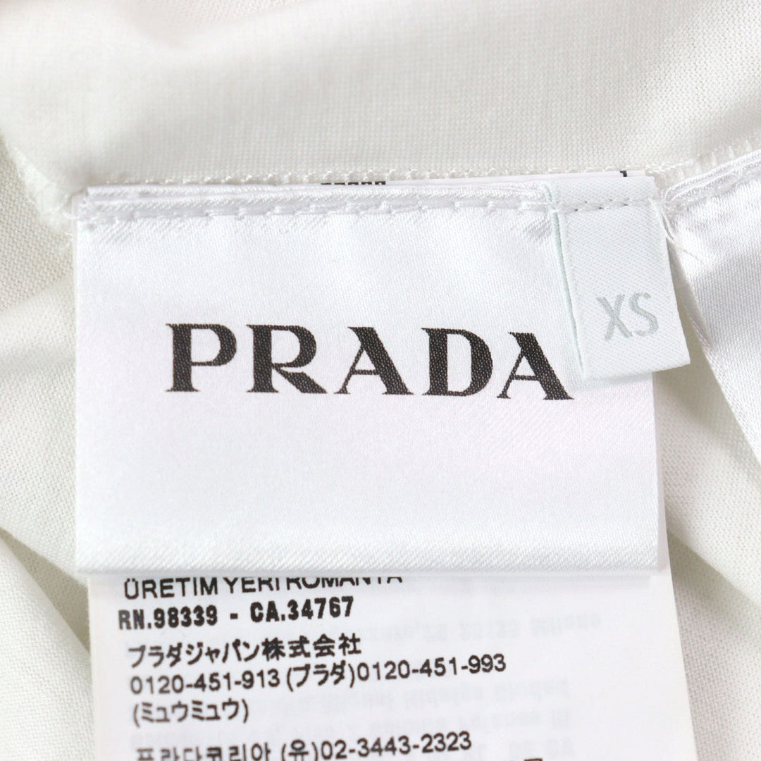 PRADA Short sleeve T-shirt UJN884 Main: 100% cotton white mens XS Used Authentic