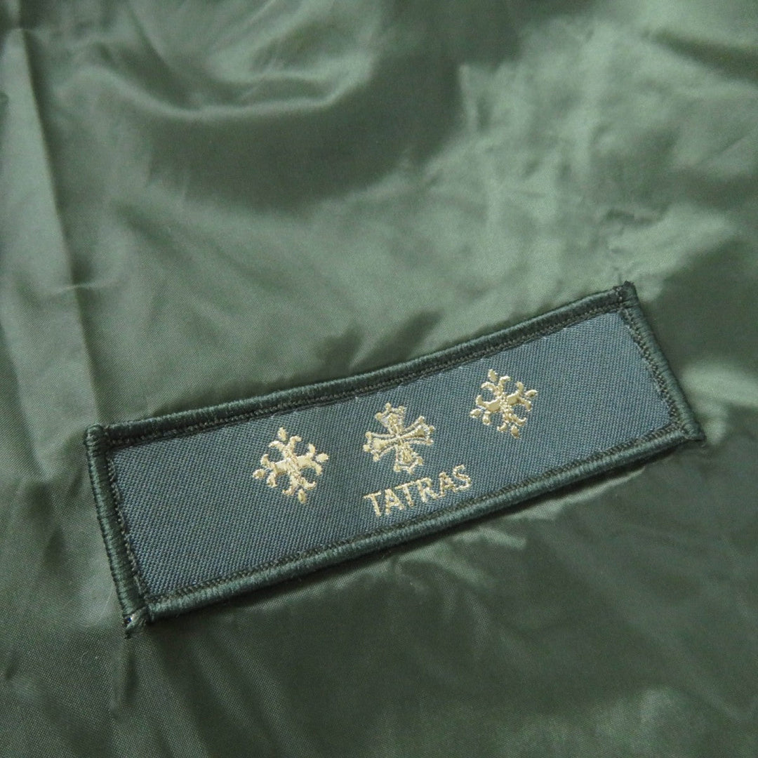 TATRAS Down jacket LTA20A4692 Main: 100% nylon, Filling: 90% down, Filling: 10% feather, Lining: 100% nylon, Fur: raccoon khaki MALE Women Used Authentic