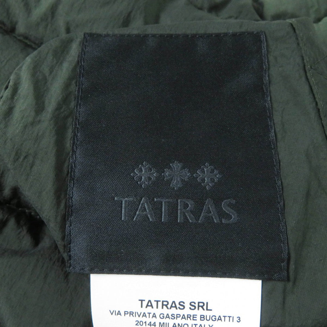 TATRAS Down jacket LTA20A4692 Main: 100% nylon, Filling: 90% down, Filling: 10% feather, Lining: 100% nylon, Fur: raccoon khaki MALE Women Used Authentic