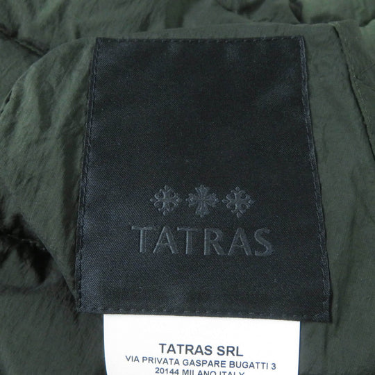 TATRAS Down jacket LTA20A4692 Main: 100% nylon, Filling: 90% down, Filling: 10% feather, Lining: 100% nylon, Fur: raccoon khaki MALE Women Used Authentic