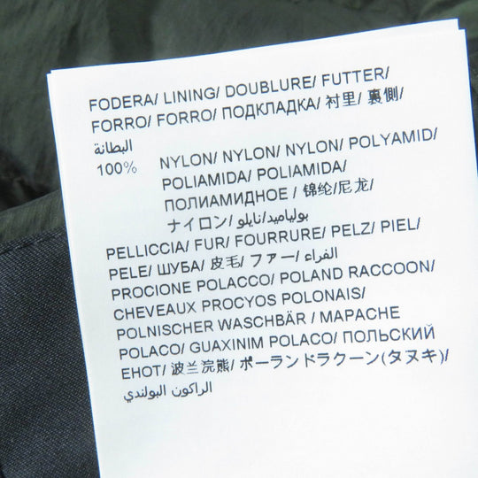 TATRAS Down jacket LTA20A4692 Main: 100% nylon, Filling: 90% down, Filling: 10% feather, Lining: 100% nylon, Fur: raccoon khaki MALE Women Used Authentic