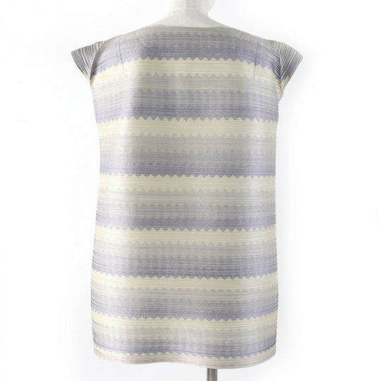 PLEATS PLEASE Cut PP33-JT654 polyester Blue Beige type 3