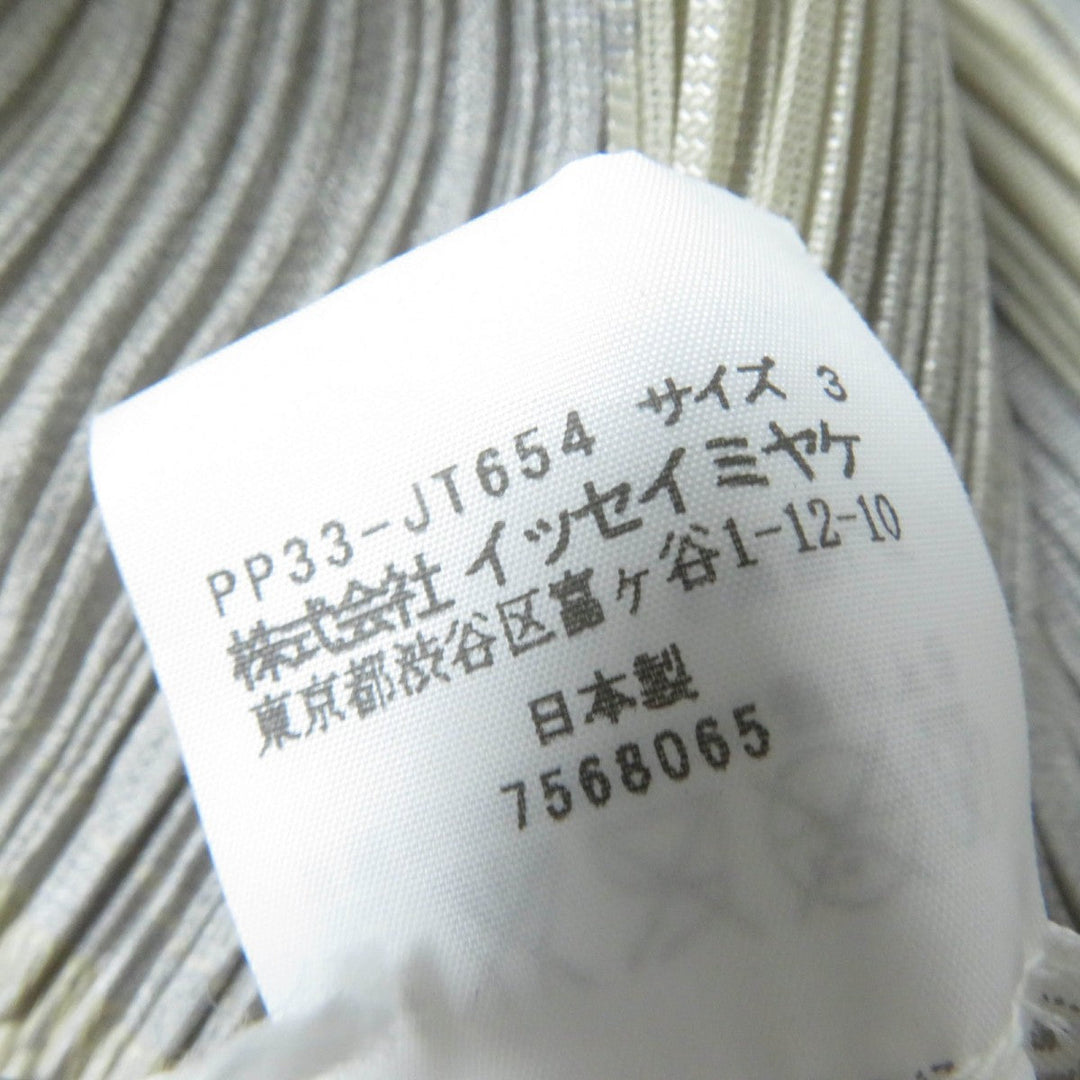 PLEATS PLEASE Cut PP33-JT654 polyester Blue Beige type 3