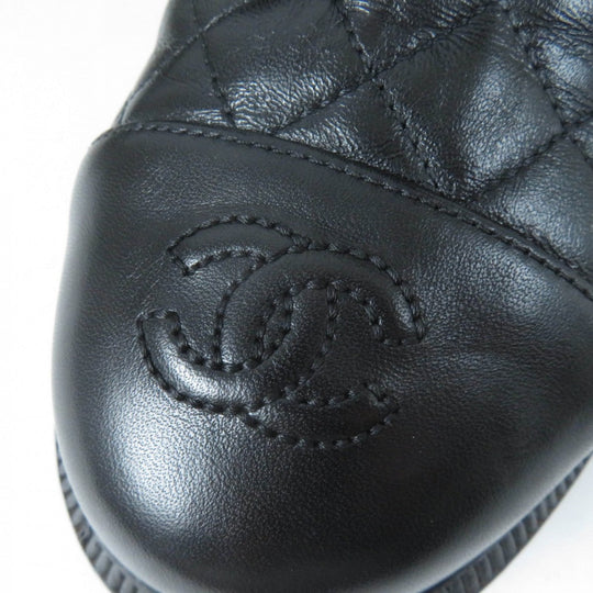 CHANEL short boots G38185 Main: Leather, Part: Suede leather black Women 36.5 Used Authentic