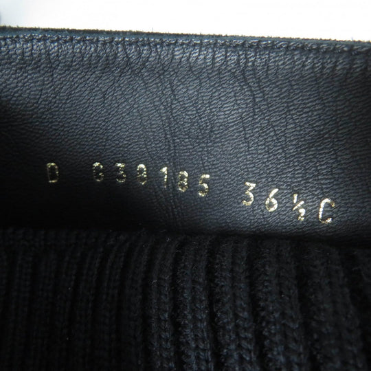 CHANEL short boots G38185 Main: Leather, Part: Suede leather black Women 36.5 Used Authentic