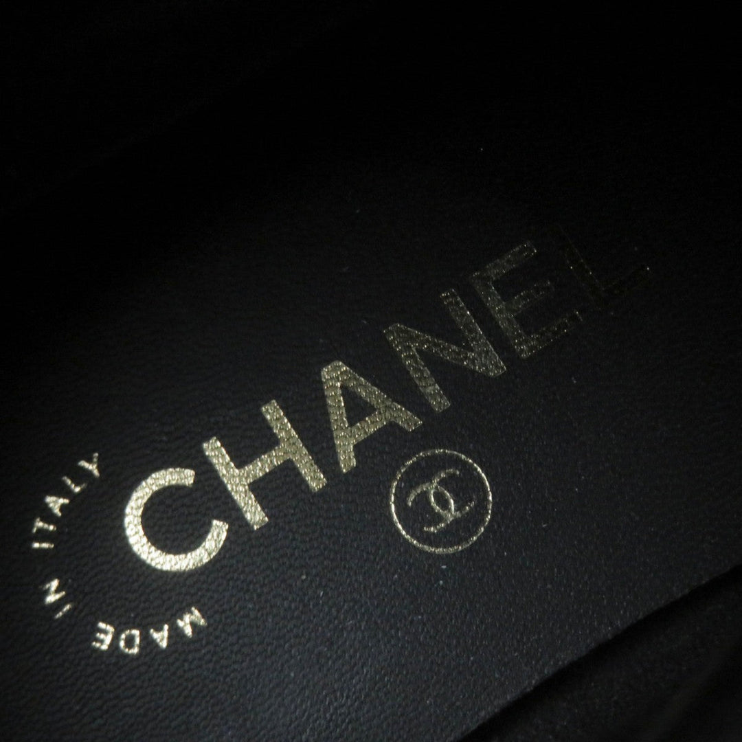 CHANEL short boots G38185 Main: Leather, Part: Suede leather black Women 36.5 Used Authentic
