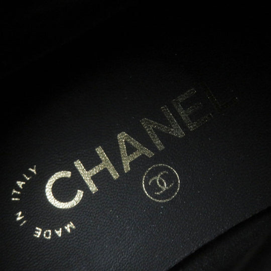 CHANEL short boots G38185 Main: Leather, Part: Suede leather black Women 36.5 Used Authentic