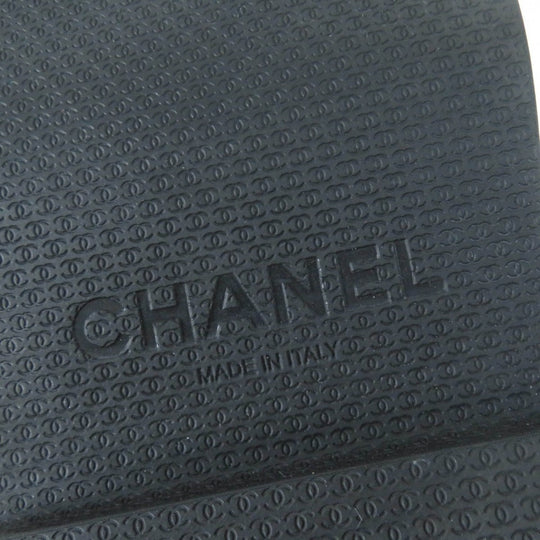 CHANEL short boots G38185 Main: Leather, Part: Suede leather black Women 36.5 Used Authentic