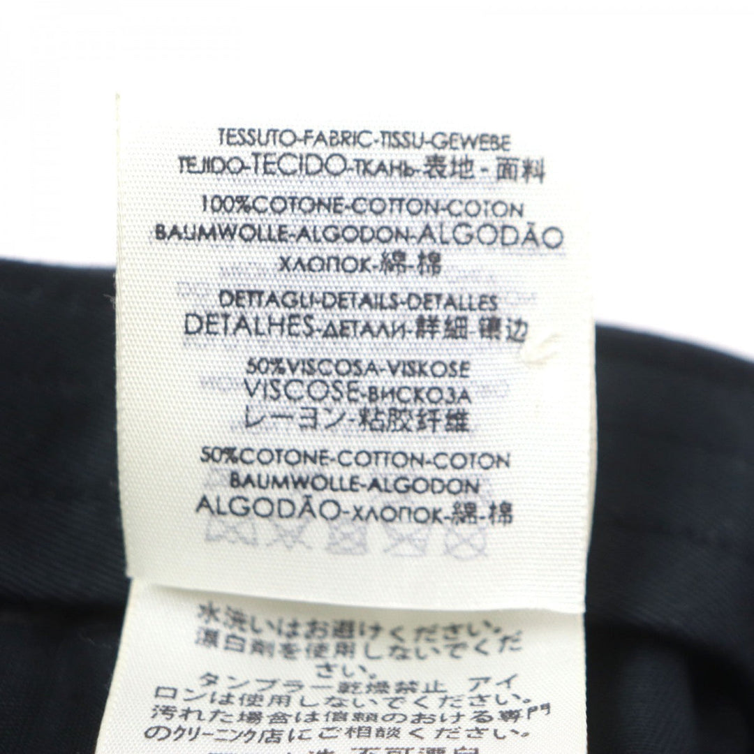 BALENCIAGA cap Main: 100% cotton, part: 50% rayon, part: 50% cotton black mens L Used Authentic