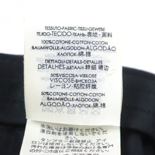 BALENCIAGA cap Main: 100% cotton, part: 50% rayon, part: 50% cotton black mens L Used Authentic