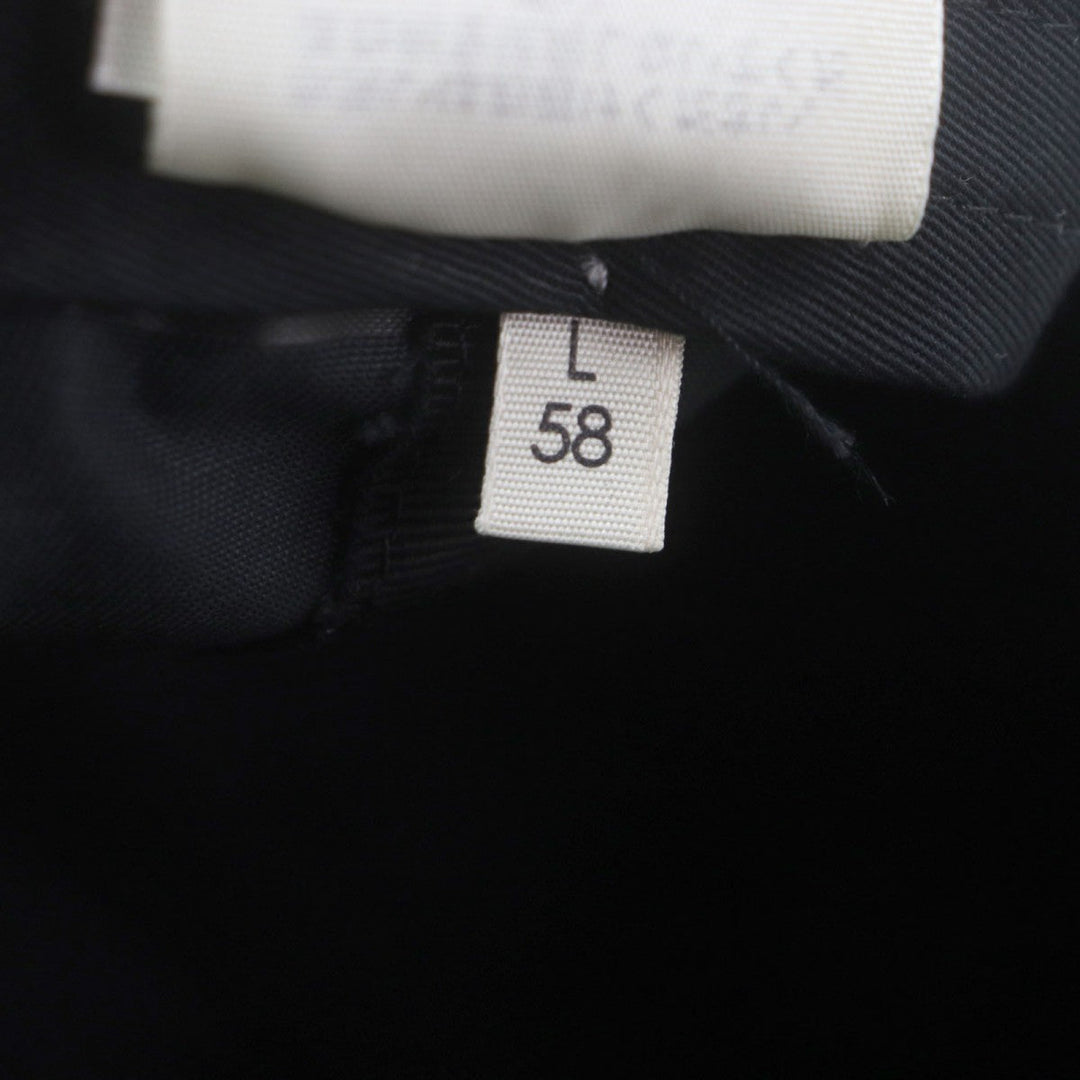 BALENCIAGA cap Main: 100% cotton, part: 50% rayon, part: 50% cotton black mens L Used Authentic