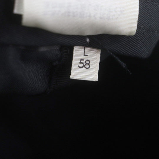BALENCIAGA cap Main: 100% cotton, part: 50% rayon, part: 50% cotton black mens L Used Authentic