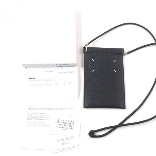 Maison Margiela Shoulder Bag SA1VZ002 Main: Leather black mens Used Authentic