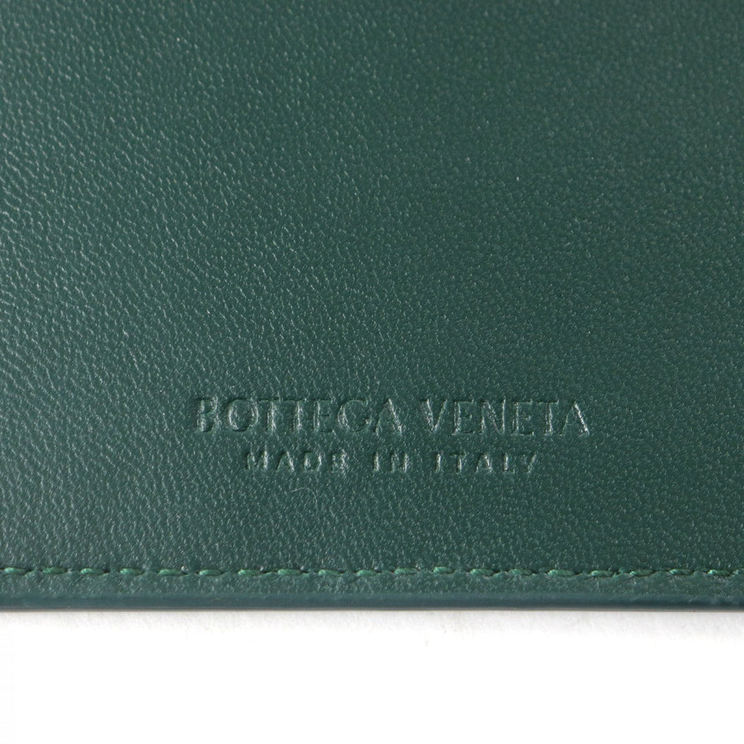 BOTTEGAVENETA Card Case 765460 Main: Leather green mens Used Authentic