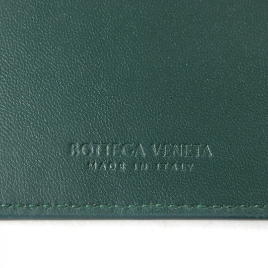 BOTTEGAVENETA Card Case 765460 Main: Leather green mens Used Authentic