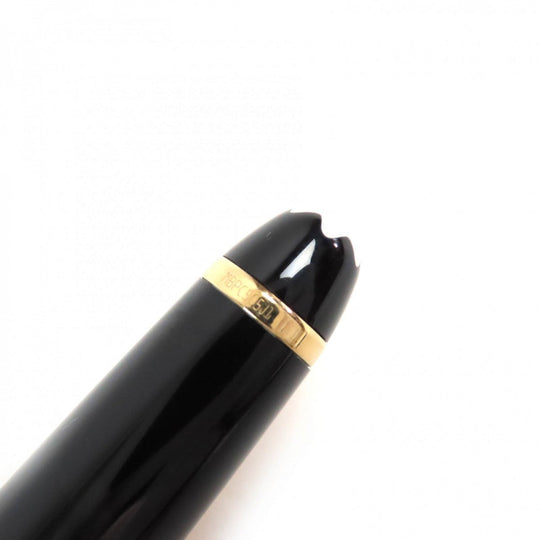MONTBLANC Ballpoint pen Resin, Gold Plated black Meisterstck Classic mens Used Authentic