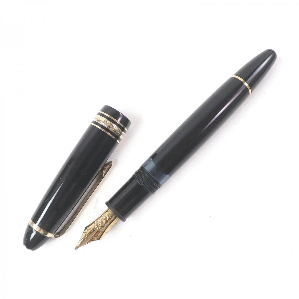 MONTBLANC fountain pen Pen point: 14K Black gold mens Used Authentic