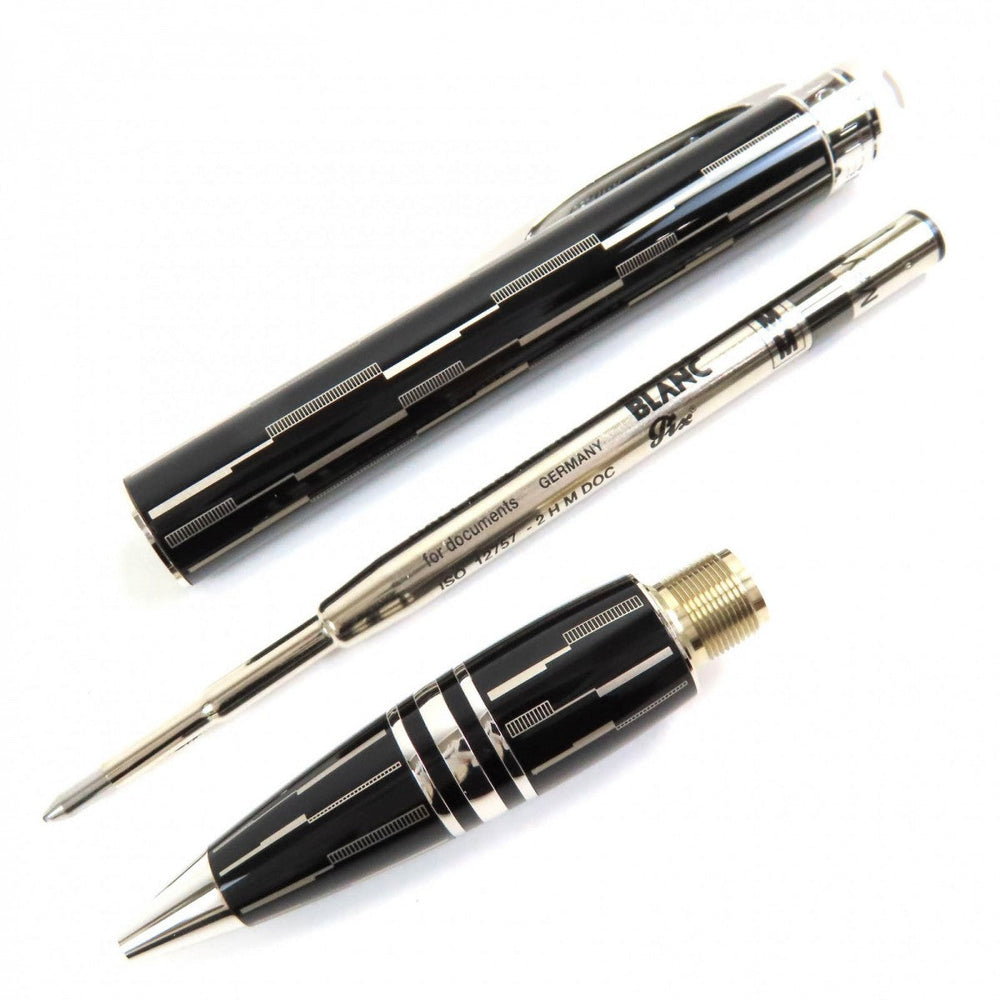 MONTBLANC Ballpoint pen Black Precious Rubbed Gin black Starwalker Black Mystery mens Used Authentic