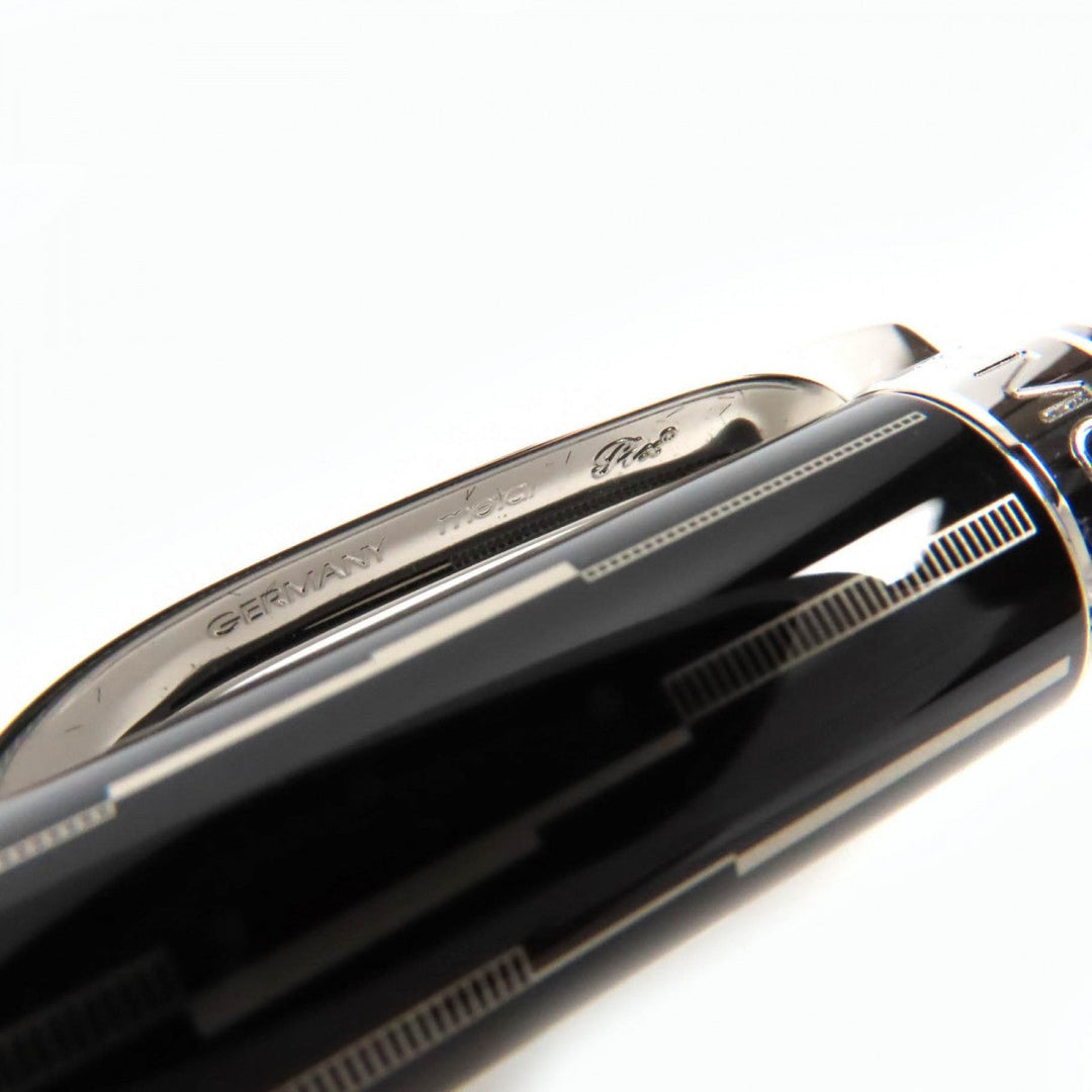 MONTBLANC Ballpoint pen Black Precious Rubbed Gin black Starwalker Black Mystery mens Used Authentic