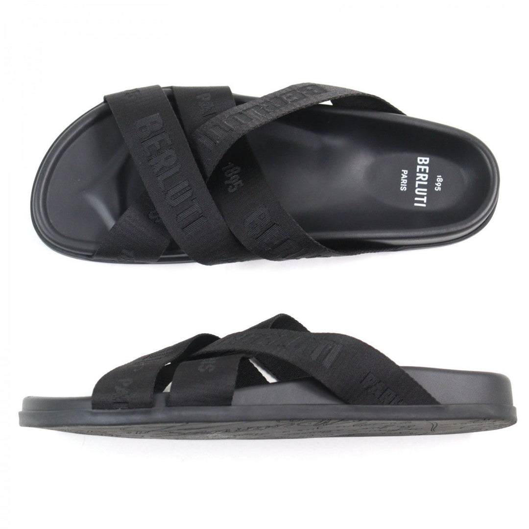 Berluti Sandals Main: Rubber black Egio mens Sizes available (listed under country of origin) Used Authentic