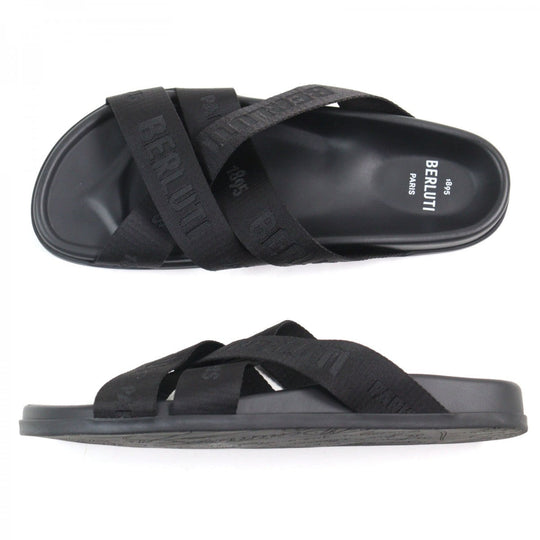 Berluti Sandals Main: Rubber black Egio mens Sizes available (listed under country of origin) Used Authentic