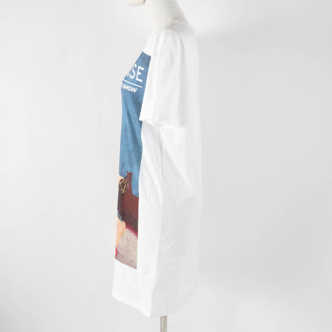 PRADA one piece 35936R Main: 100% cotton, part: glass White mulch Prada Poster Girl Women XS Used Authentic