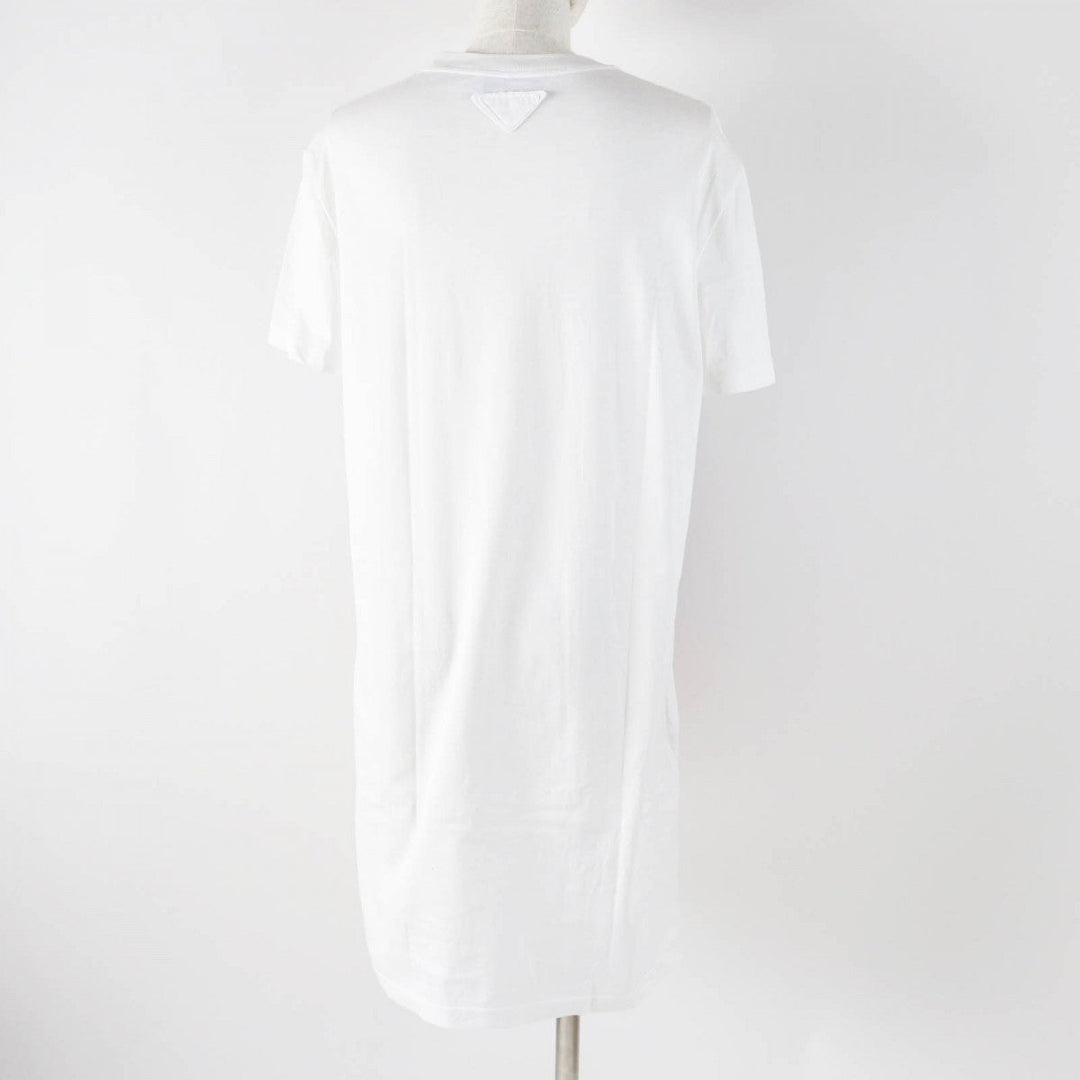 PRADA one piece 35936R Main: 100% cotton, part: glass White mulch Prada Poster Girl Women XS Used Authentic