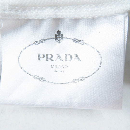 PRADA one piece 35936R Main: 100% cotton, part: glass White mulch Prada Poster Girl Women XS Used Authentic