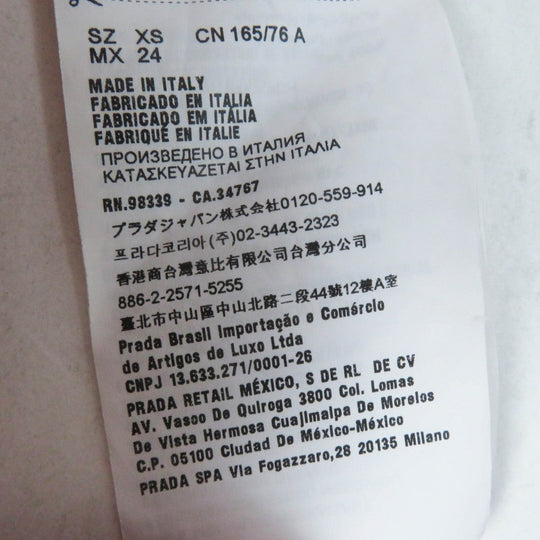 PRADA one piece 35936R Main: 100% cotton, part: glass White mulch Prada Poster Girl Women XS Used Authentic