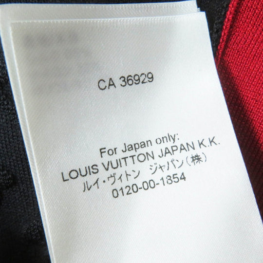 LOUIS VUITTON Tank top Main: 65% silk, 32% nylon, 3% polyurethane Black red Women S Used Authentic