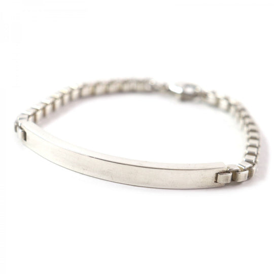 TIFFANY&Co. bracelet Main�FSV925 Silver Venetian Link ID 2004 mens Used Authentic