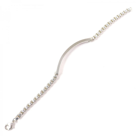 TIFFANY&Co. bracelet Main�FSV925 Silver Venetian Link ID 2004 mens Used Authentic
