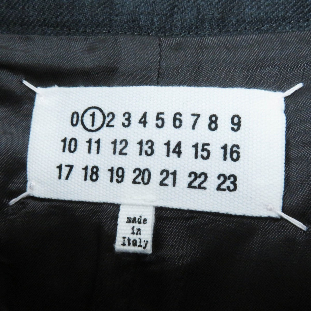 Maison Margiela Pants S51MA0463 Main: 55% polyester, Main: 45% wool, Main: 100% cotton, Lining: 100% rayon Charcoal gray Women 40 Used Authentic