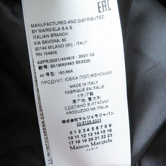 Maison Margiela Pants S51MA0463 Main: 55% polyester, Main: 45% wool, Main: 100% cotton, Lining: 100% rayon Charcoal gray Women 40 Used Authentic