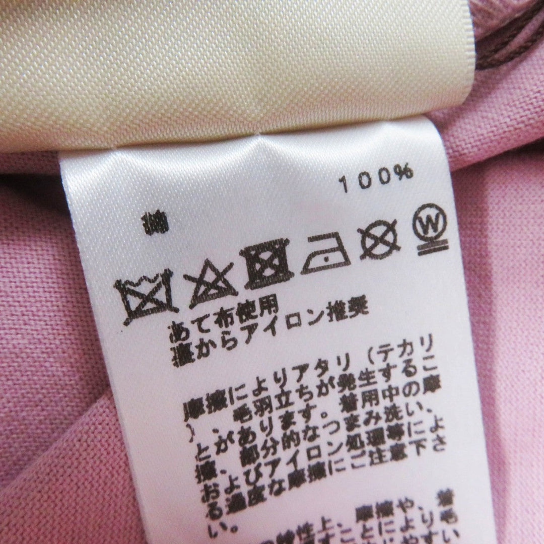 HERMES Short sleeve T-shirt 2E4602DU Main: 100% cotton Dusty Pink Cartouche Micro T-shirt Women 36 Used Authentic