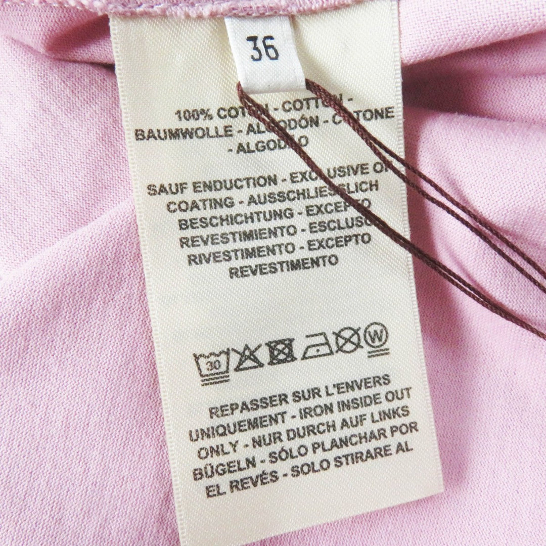 HERMES Short sleeve T-shirt 2E4602DU Main: 100% cotton Dusty Pink Cartouche Micro T-shirt Women 36 Used Authentic