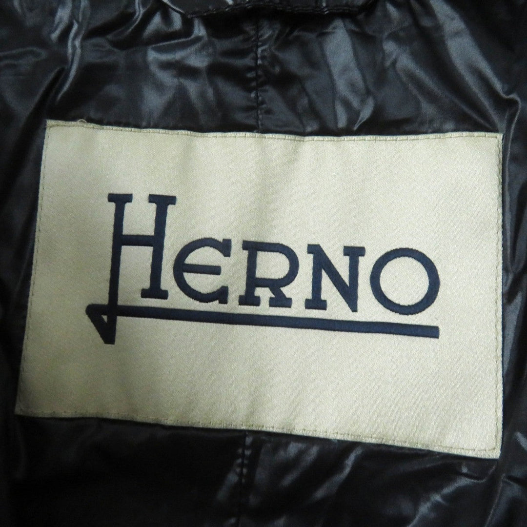 Herno Down jacket PI0969D Outer: 90% polyester, Outer: 10% polyurethane, Outer: 100% nylon, Filling: 90% down, Filling: 10% feather black Women 40 Used Authentic