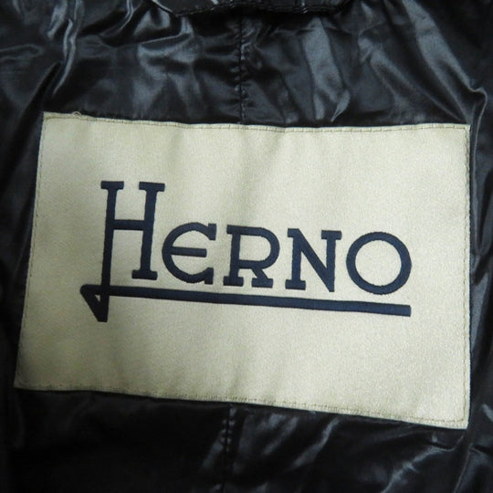 Herno Down jacket PI0969D Outer: 90% polyester, Outer: 10% polyurethane, Outer: 100% nylon, Filling: 90% down, Filling: 10% feather black Women 40 Used Authentic