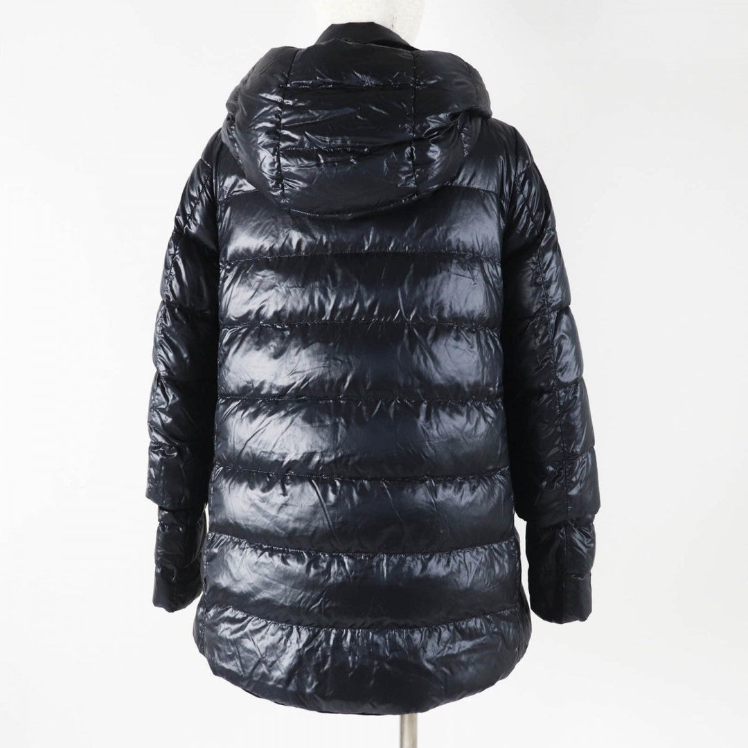 Herno Down jacket PI0969D Outer: 90% polyester, Outer: 10% polyurethane, Outer: 100% nylon, Filling: 90% down, Filling: 10% feather black Women 40 Used Authentic