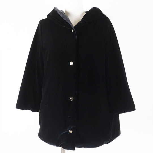 Herno Down jacket PI0969D Outer: 90% polyester, Outer: 10% polyurethane, Outer: 100% nylon, Filling: 90% down, Filling: 10% feather black Women 40 Used Authentic