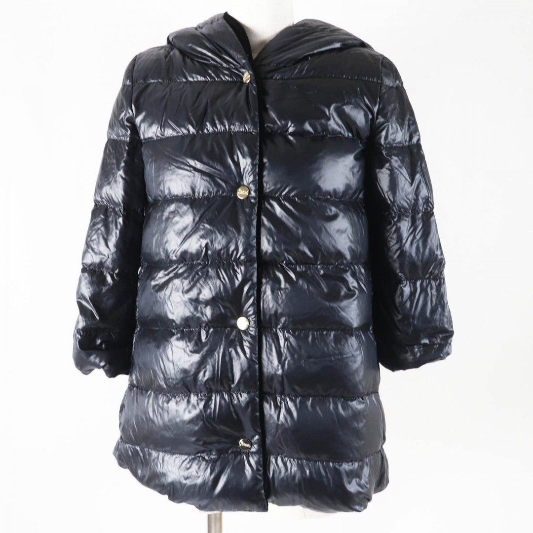 Herno Down jacket PI0969D Outer: 90% polyester, Outer: 10% polyurethane, Outer: 100% nylon, Filling: 90% down, Filling: 10% feather black Women 40 Used Authentic